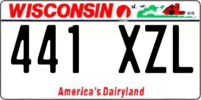 WI license plate 441XZL