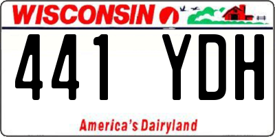 WI license plate 441YDH