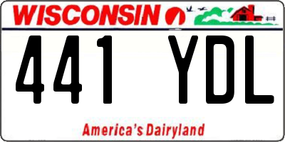 WI license plate 441YDL