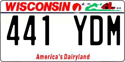 WI license plate 441YDM