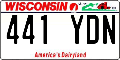 WI license plate 441YDN