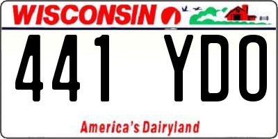 WI license plate 441YDO