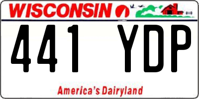 WI license plate 441YDP