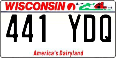 WI license plate 441YDQ