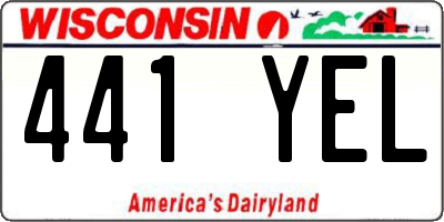 WI license plate 441YEL