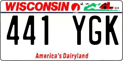 WI license plate 441YGK
