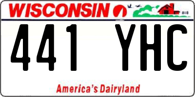 WI license plate 441YHC