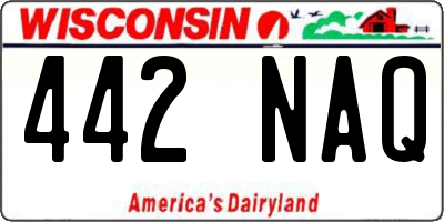 WI license plate 442NAQ