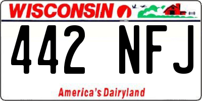 WI license plate 442NFJ