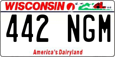 WI license plate 442NGM