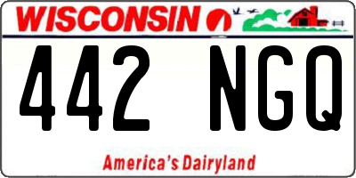 WI license plate 442NGQ