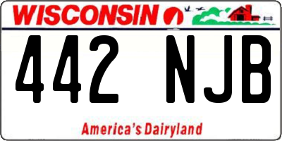 WI license plate 442NJB