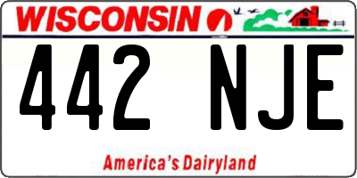 WI license plate 442NJE