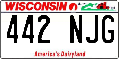 WI license plate 442NJG