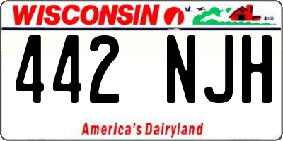 WI license plate 442NJH