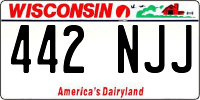 WI license plate 442NJJ