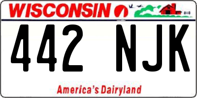 WI license plate 442NJK