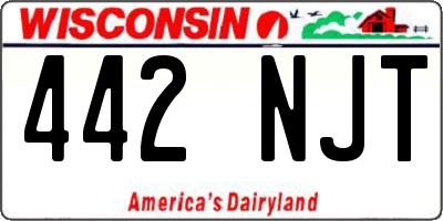 WI license plate 442NJT