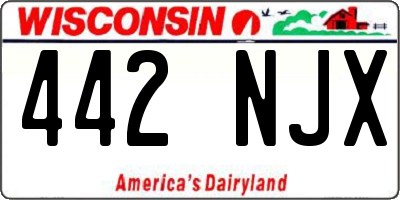 WI license plate 442NJX