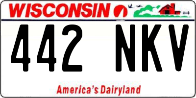 WI license plate 442NKV