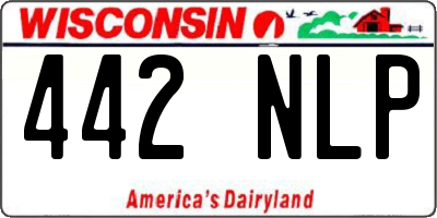 WI license plate 442NLP