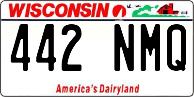 WI license plate 442NMQ