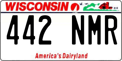 WI license plate 442NMR