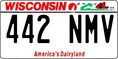 WI license plate 442NMV