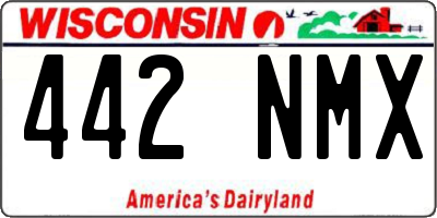 WI license plate 442NMX