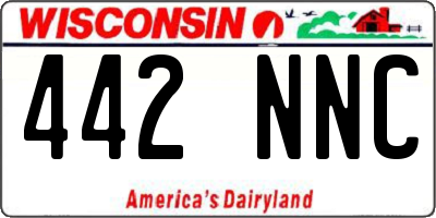 WI license plate 442NNC