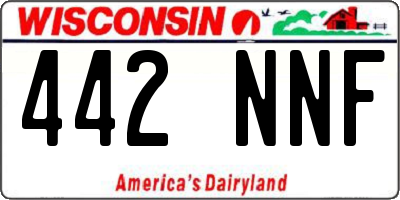 WI license plate 442NNF