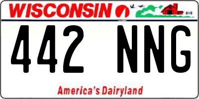 WI license plate 442NNG