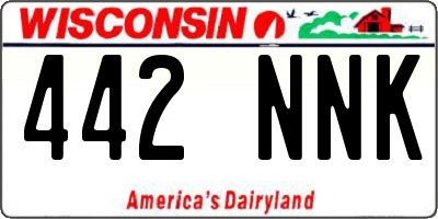 WI license plate 442NNK