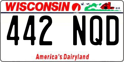 WI license plate 442NQD