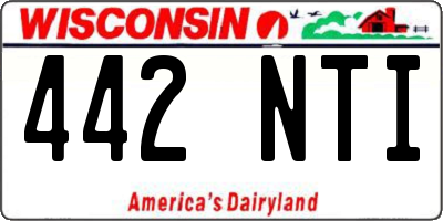 WI license plate 442NTI