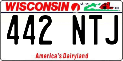 WI license plate 442NTJ