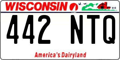 WI license plate 442NTQ