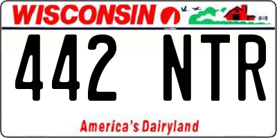 WI license plate 442NTR