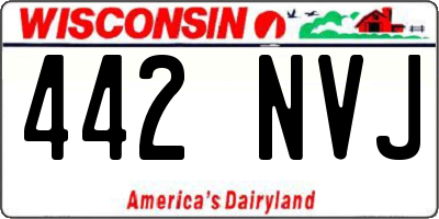 WI license plate 442NVJ