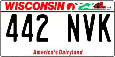 WI license plate 442NVK