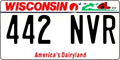 WI license plate 442NVR