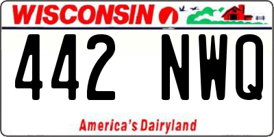 WI license plate 442NWQ