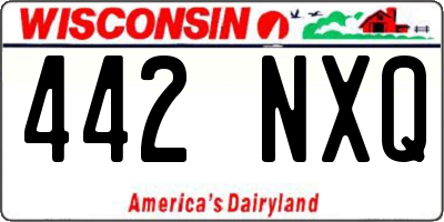 WI license plate 442NXQ