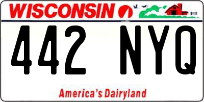 WI license plate 442NYQ