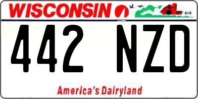 WI license plate 442NZD