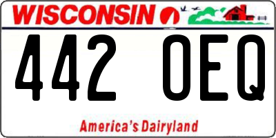 WI license plate 442OEQ