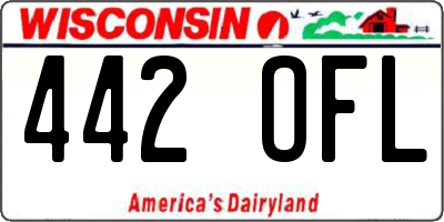 WI license plate 442OFL