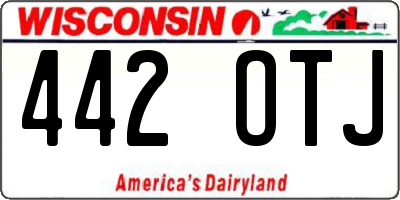 WI license plate 442OTJ