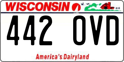 WI license plate 442OVD