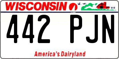 WI license plate 442PJN